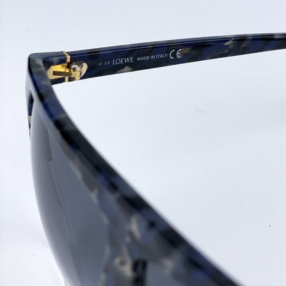 NEW Loewe LW40001F FILIPA 56B Shiny Havana Gradient Smoke Shield Women Sunglasse